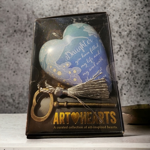 Daughter Art Hearts by Demdaco Daughter you have Filled my Life and Soup NIB - Picture 2 of 2